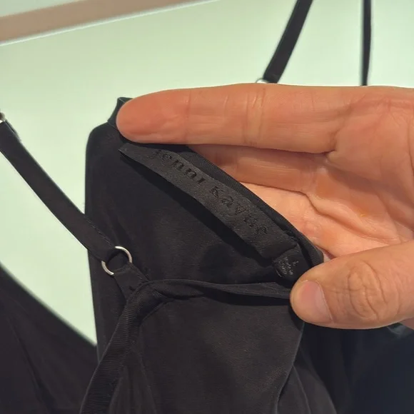 NWOT Jenni Kayne Rio Slip Dress in Black Sz L - Picture 7 of 8